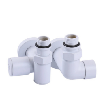 Кран для рушникосушки під ТЕН кутовий подовжений білий SOLOMON 1/2"х1/2" 2 шт Кран для рушникосушки під ТЕН кутовий подовжений білий SOLOMON 1/2"х1/2" 2 шт