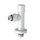 Кран для рушникосушки білий кутовий подовжений SOLOMON WHITE 1/2"х1/2" 2 шт Кран для рушникосушки білий кутовий подовжений SOLOMON WHITE 1/2"х1/2" 2 шт