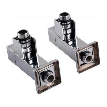 Кран для полотенцесушителя угловой удлиненный SOLOMON CUBE CHROM 1/2"х1/2" 2 шт Кран для полотенцесушителя угловой удлиненный SOLOMON CUBE CHROM 1/2"х1/2" 2 шт