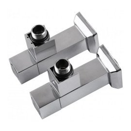 Кран для рушникосушки кутовий подовжений SOLOMON CUBE CHROM 1/2"х1/2" 2 шт
