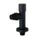 Кран для полотенцесушителя черный угловой удлиненный SOLOMON BLACK 1/2"х1/2" 2 шт Кран для полотенцесушителя черный угловой удлиненный SOLOMON BLACK 1/2"х1/2" 2 шт
