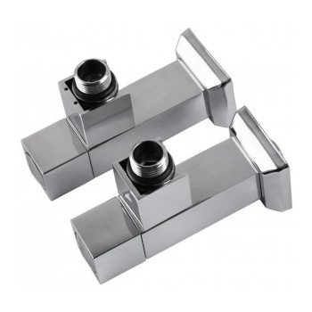 Кран для полотенцесушителя угловой удлиненный SOLOMON CUBE CHROM 1/2"х1/2" 2 шт Кран для полотенцесушителя угловой удлиненный SOLOMON CUBE CHROM 1/2"х1/2" 2 шт