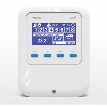 Контроллер комнатный на 8 зон отопления TECH ST-8S WI-FI