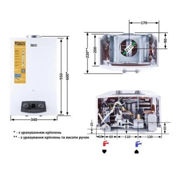 Колонка газова димохідна з модуляцією 10 л EURO+ JSD20-10N-QB Thermo Alliance Колонка газова димохідна з модуляцією 10 л EURO+ JSD20-10N-QB Thermo Alliance