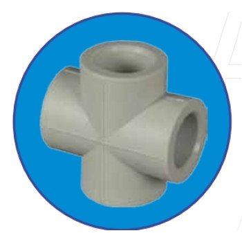 Крестовина полипропиленовая ASG-plast 50 Крестовина полипропиленовая ASG-plast 50