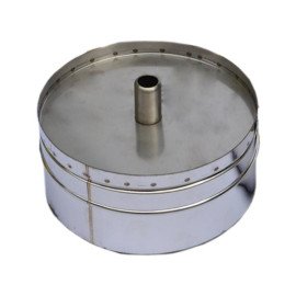 Конденсатозбірник із нержавійки утеплений Ø 100/160 товщина стінки 0,5 мм сталь AISI(304/201)