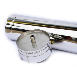 Конденсатозбірник із нержавійки утеплений Ø 100/160 товщина стінки 0,5 мм сталь AISI(304/201)