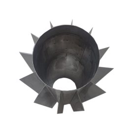 Радіатор для димоходу Ø 100 мм із нержавіючої сталі AISI304 1 мм Радіатор для димоходу Ø 100 мм із нержавіючої сталі AISI304 1 мм