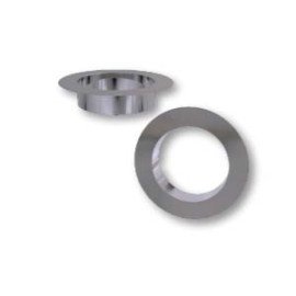 Розетка для димоходу з нержавіючої сталі Ø 100 мм товщина стінки 0,5 мм сталь AISI304