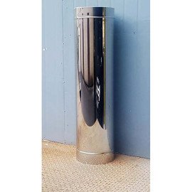 Труба дымоходная утепленная из нержавейки Ø 100/160 толщина стенки 0,8 мм сталь AISI(309/201) длина 1000 мм