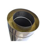 Труба димохідна з нержавіючої сталі AISI-321 (0,8 мм) / 201 (0,5 мм) утеплена