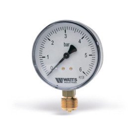 Манометр радиальный WATTS F+R200 (MRP) 0-6 бар 63 мм