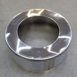 Заглушка защитная для термоизолированной трубы нержавеющая Ø110/180 мм толщина стенки 0,5 мм сталь AISI304 Заглушка защитная для термоизолированной трубы нержавеющая Ø110/180 мм толщина стенки 0,5 мм сталь AISI304