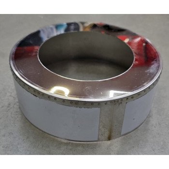 Заглушка защитная для термоизолированной трубы нержавеющая Ø450/520 мм толщина стенки 0,5 мм сталь AISI304