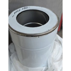 Заглушка защитная для термоизолированной трубы нержавеющая Ø100/160 мм толщина стенки 0,5 мм сталь AISI304 Заглушка защитная для термоизолированной трубы нержавеющая Ø100/160 мм толщина стенки 0,5 мм сталь AISI304