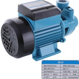 Насос поверхностный вихревой VODOMET QB60 Н=35м, Q=2,1м.куб, P=370 Вт, 1"x1"