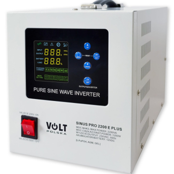 Источник бесперебойного питания с зарядкой аккумулятора VOLT POLSKA SINUS PRO 2200 E PLUS 12/230 В (1200/2200 Вт) Источник бесперебойного питания с зарядкой аккумулятора VOLT POLSKA SINUS PRO 2200 E PLUS 12/230 В (1200/2200 Вт)