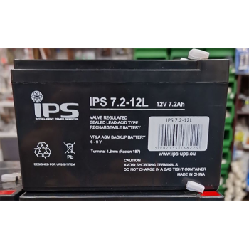 Акумулятор мультигелевий IPS VRLA  AGM 12V 7.2Ah