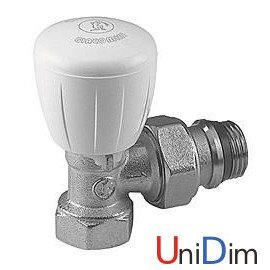 Клапан кутовий термостатичний мікрометричний 1/2x1/2 GIACOMINI R421х133
