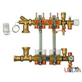 Сборный коллекторный узел с обвязкой и расходомерами GIACOMINI R557FY004 Сборный коллекторный узел с обвязкой и расходомерами GIACOMINI R557FY004