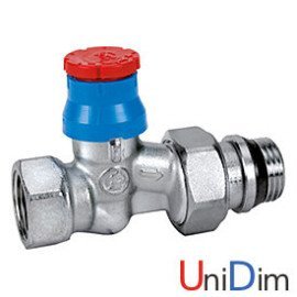 Прямий термостатичний клапан для радіатора 1x1 GIACOMINI R402X035