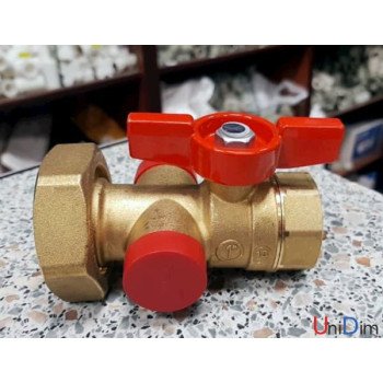 Клапан шаровой с выводом ½” для термометра Giacomni R287Y005 Клапан шаровой с выводом ½” для термометра Giacomni R287Y005