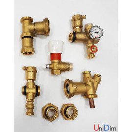 Комплект арматуры для коллекторов теплого пола Giacomini R557KY001