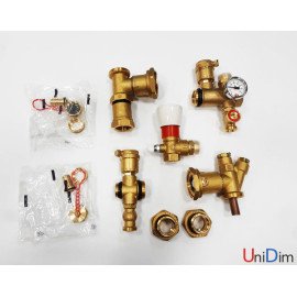Комплект арматуры для коллекторов теплого пола Giacomini R557KY001