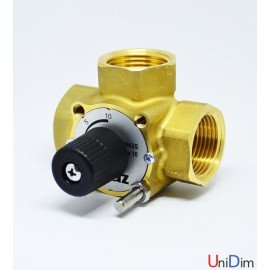 Клапан триходовий змішувально-розділовий з рукояткою HERZ DN40 1½" kvs25 1213705