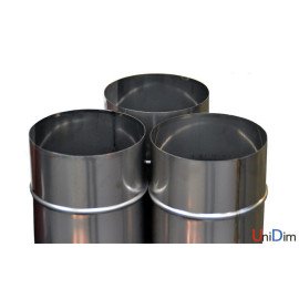 Труба димохідна з нержавіючої сталі одностіна Ø 100 товщина стінки 0.8 мм сталь AISI309 довжина 1000 мм