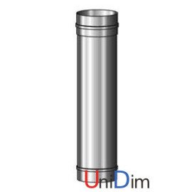 Труба димохідна з нержавіючої сталі одностінна Ø 150 товщина стінки 0.8 мм сталь AISI309 довжина 1000 мм