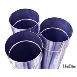 Труба дымоходная из нержавеющей стали одностенная Ø 100 толщина стенки 0,5 мм сталь AISI304 длина 1000 мм