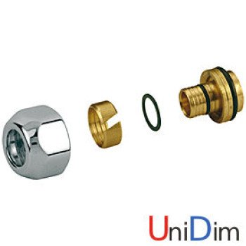  Переходник для трубы 16 x (16x2) GIACOMINI T179MX009
