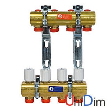 Коллекторный узел для систем отопления с лучевой разводкой Giacomini R553Y005 Коллекторный узел для систем отопления с лучевой разводкой Giacomini R553Y005