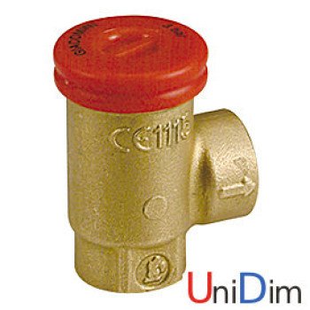 Клапан предохранительный Giacomini R140RY101 1/2ВР 1,5 bar