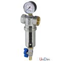 Самоочисний фільтр з манометром Compact 100 мкм 1" RBM