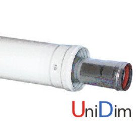 Коаксіальне подовження діам. 60/100 мм, довжина 1500 мм