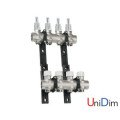 Коллектор латунный в сборе с расходомерами RBM Kit 4 vie "1-3/4"