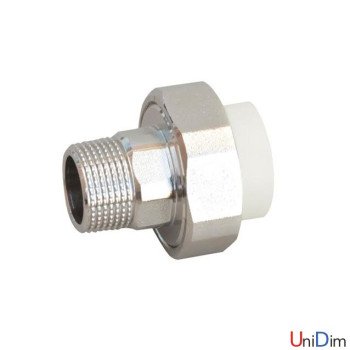 Резьбовое соединение наружное (американка) ASG-plast 20х1/2 Резьбовое соединение наружное (американка) ASG-plast 20х1/2