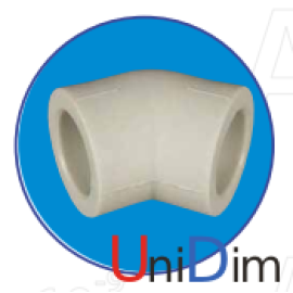 Колено полипропиленовое ASG-plast 45° 50 мм