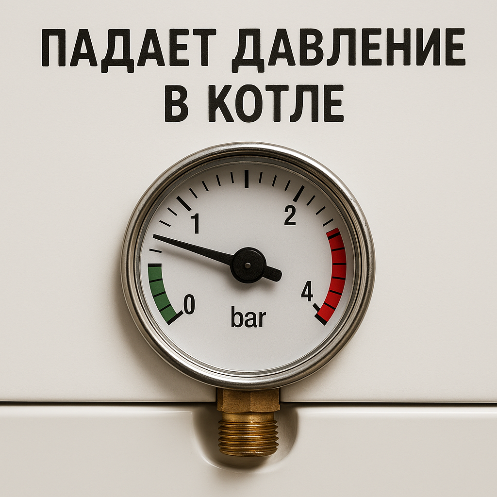 давление в системе отопления падает